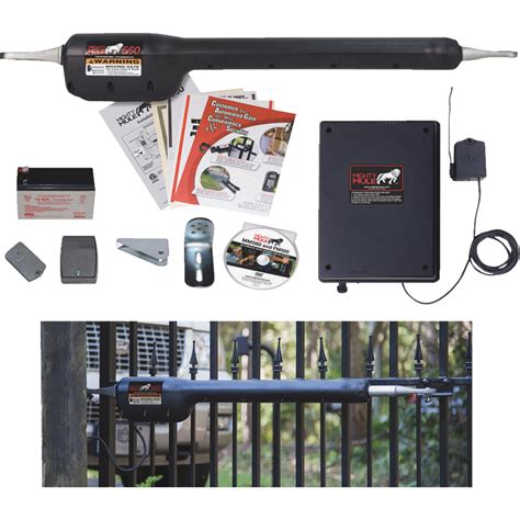 However, to avoid theft, add the Mighty Mule Pin Lock accessory on the front end of the swing gate operator to ensure that only the homeowner can unlock and release the opener. . Mighty mule gate opener